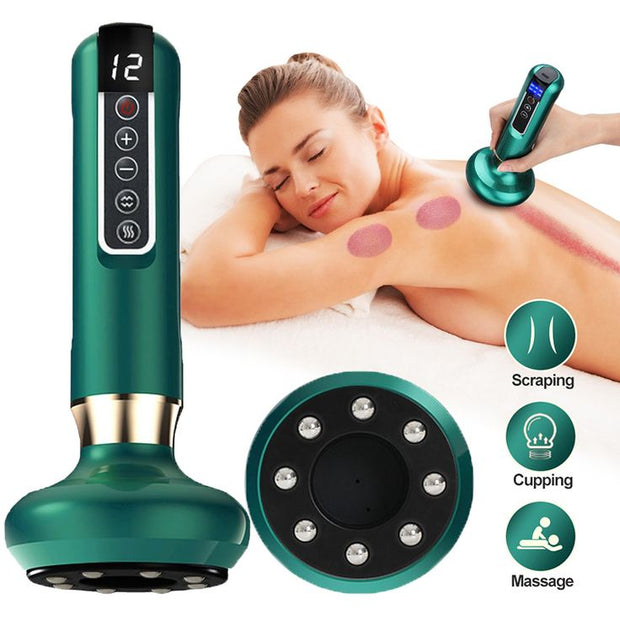 Electric Heating Bian Stone Warm Therapy Massage Tool for Relaxation & Pain Relief