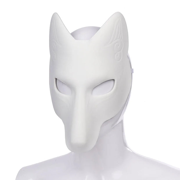 DIY PU Leather Fox Cosplay Mask