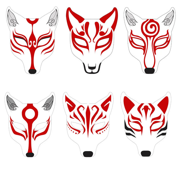 DIY PU Leather Fox Cosplay Mask