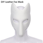 DIY PU Leather Fox Cosplay Mask
