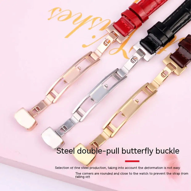 Women's Concave Leather Watch