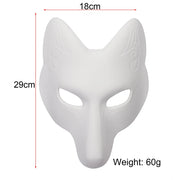 DIY PU Leather Fox Cosplay Mask