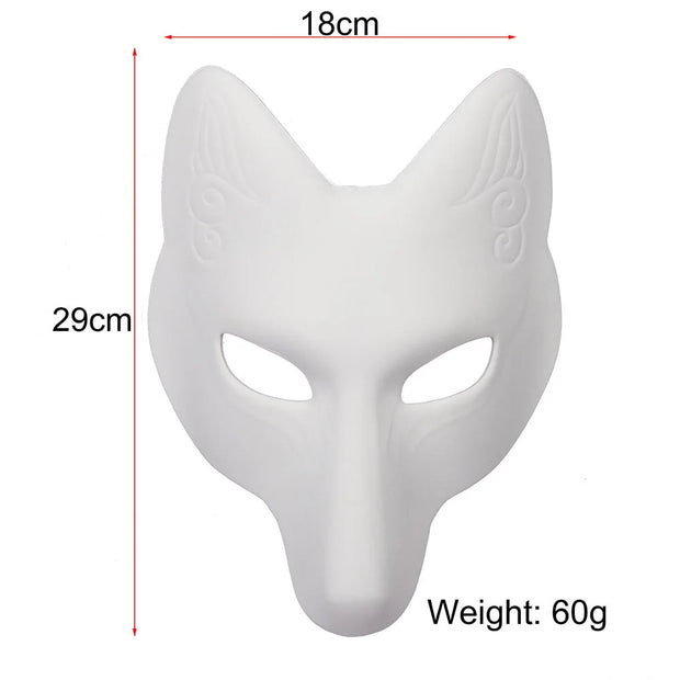 DIY PU Leather Fox Cosplay Mask