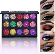 Glitter Eye Shadow Palette – Shimmer & Sparkle Makeup Palette for Party, Festival & Glam Looks