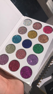 Glitter Eye Shadow Palette – Shimmer & Sparkle Makeup Palette for Party, Festival & Glam Looks
